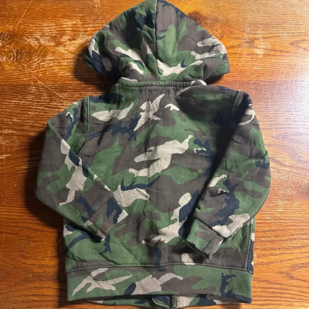 NWT Ralph Lauren size 24 months camo‎ full zip sweatshirt